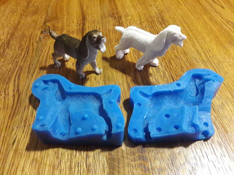 Силиконовый молд 3 D Собака 