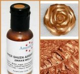Краситель гелевый сверкающий Медный Cooper Sheen AmeriColor, 20 г