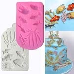 Молд силиконовый Рыбки и кораллы